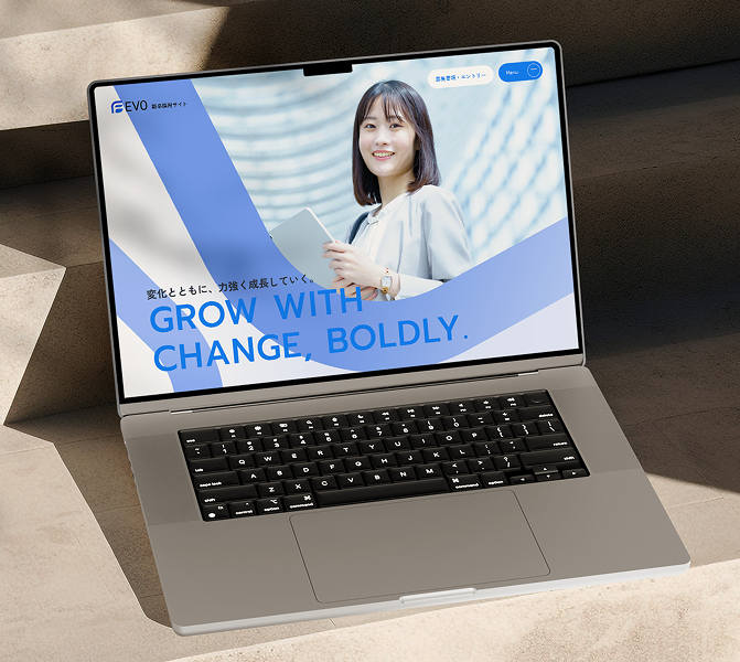 EVO Recruitment Site mockup